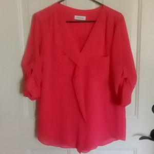 Pink Calvin Klein blouse top